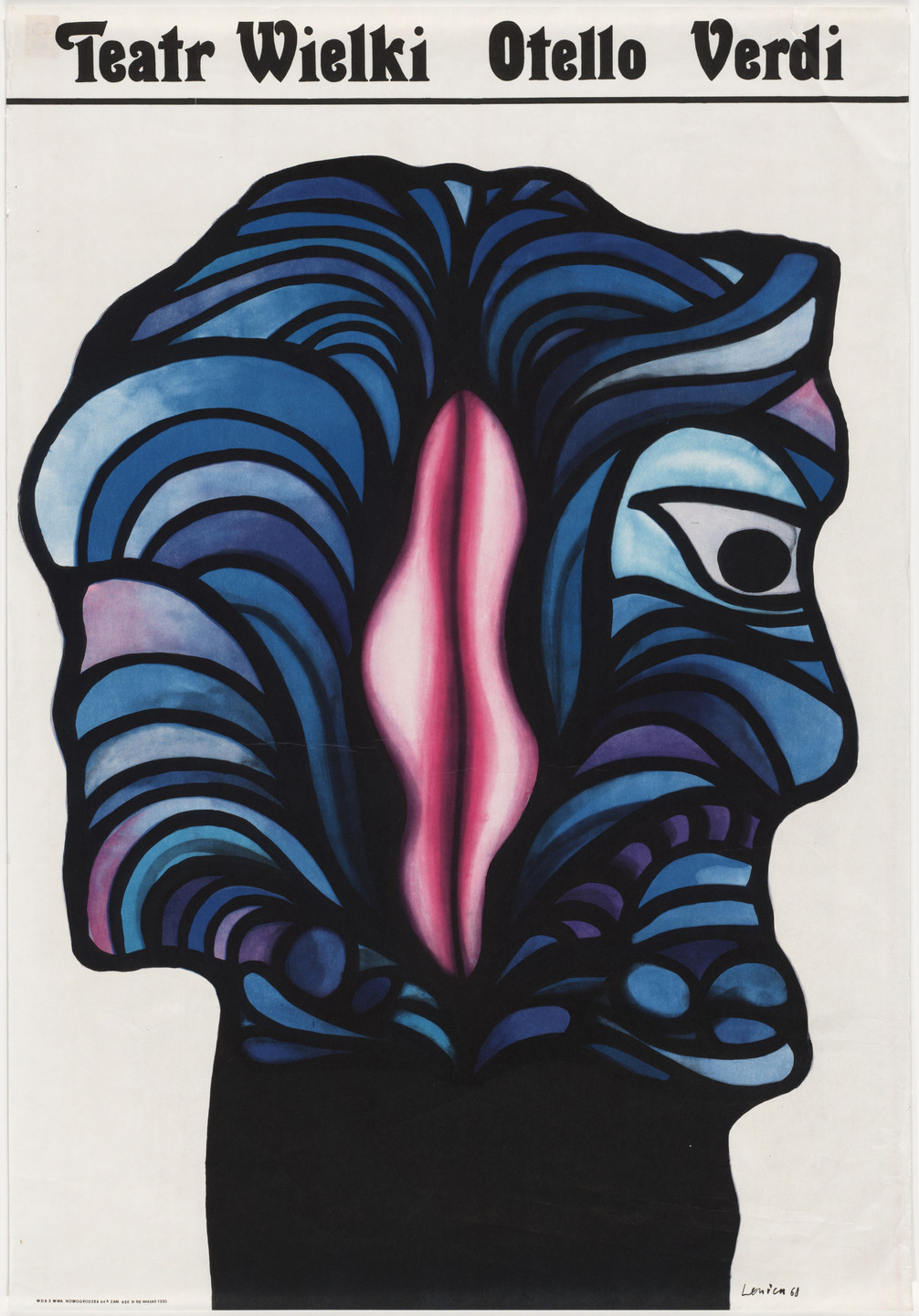Jan Lenica. Teatr Wielki, Otello, Verdi. 1968