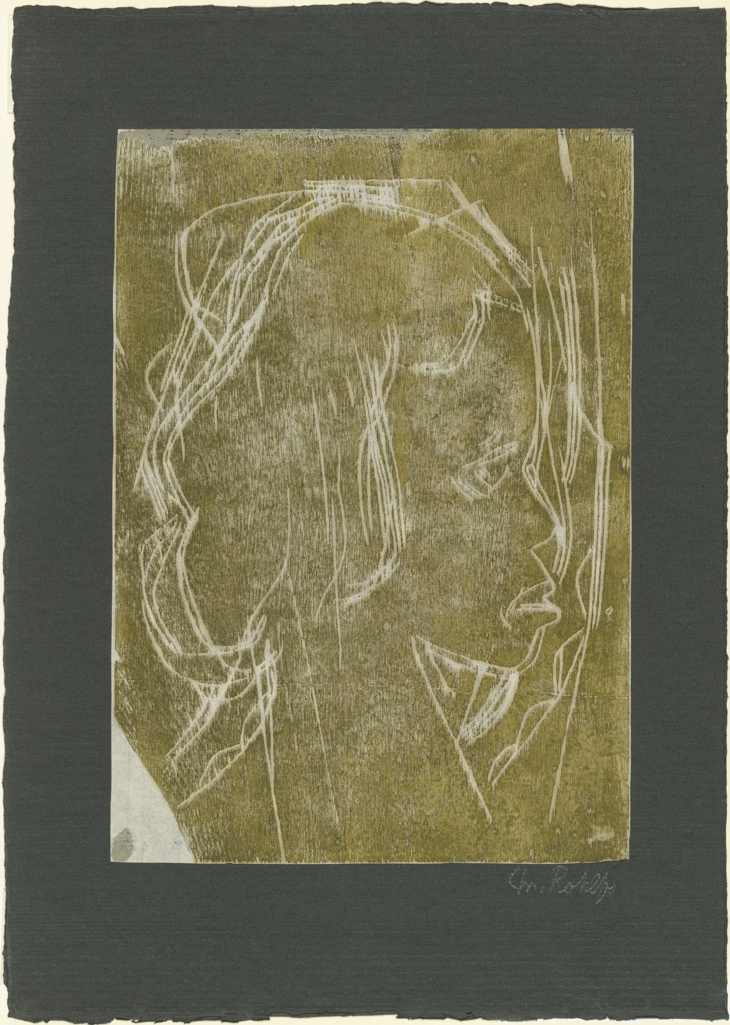 Christian Rohlfs. Profile of a Young Girl