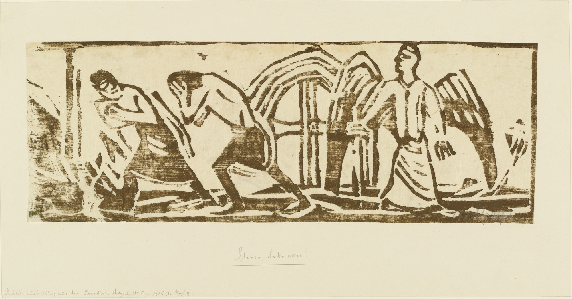 Christian Rohlfs. Expulsion from Paradise (small version)