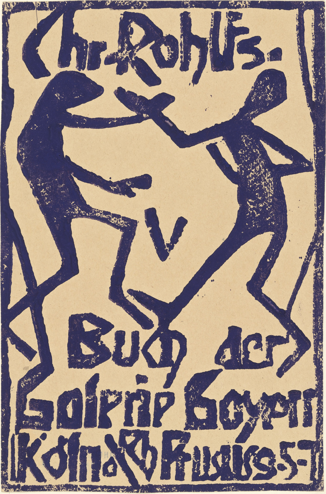 Christian Rohlfs. Title page for Gallery Goyert Catalogue