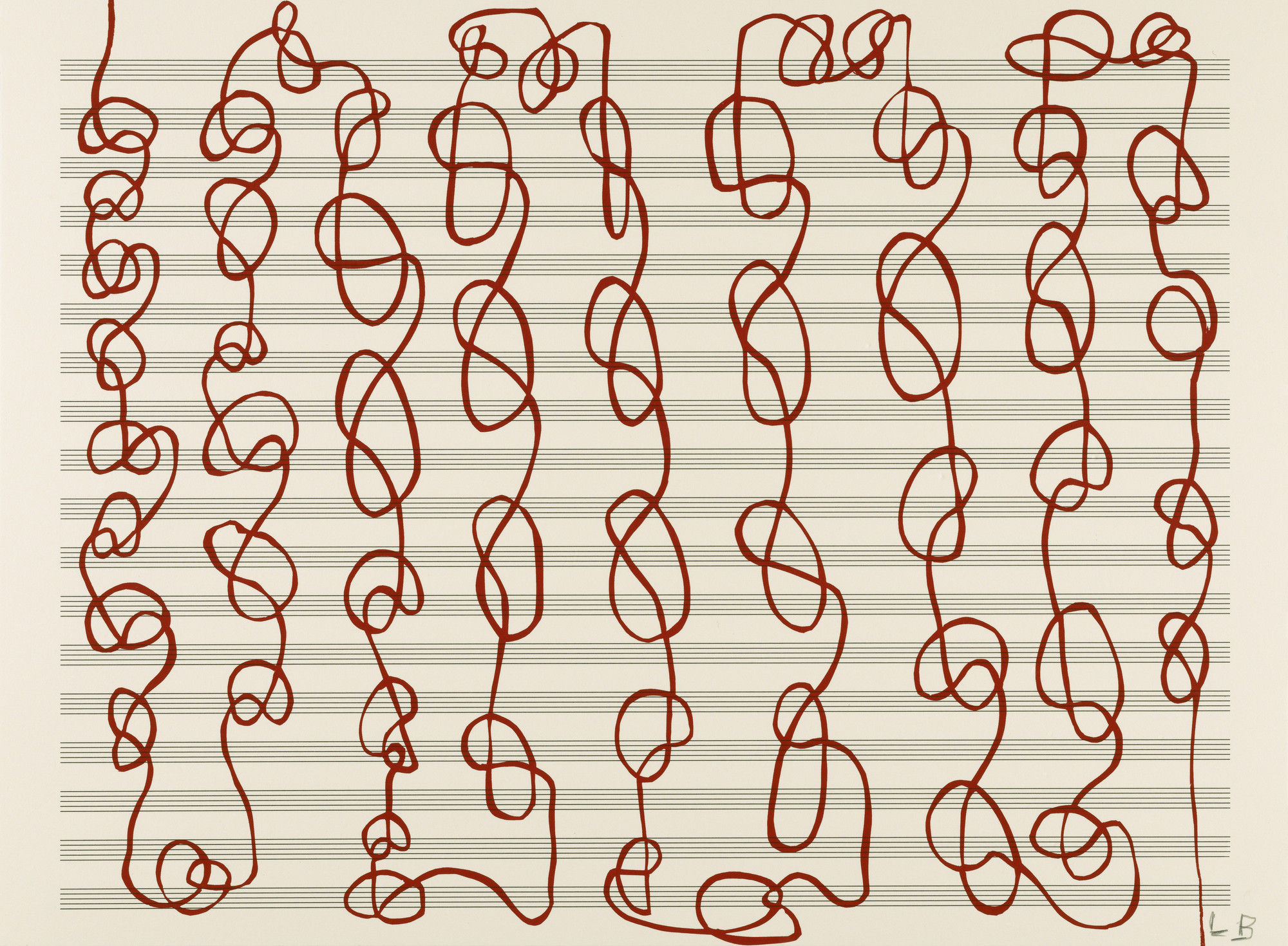 Louise Bourgeois. Untitled, no. 7 of 19, from the portfolio, Fugue