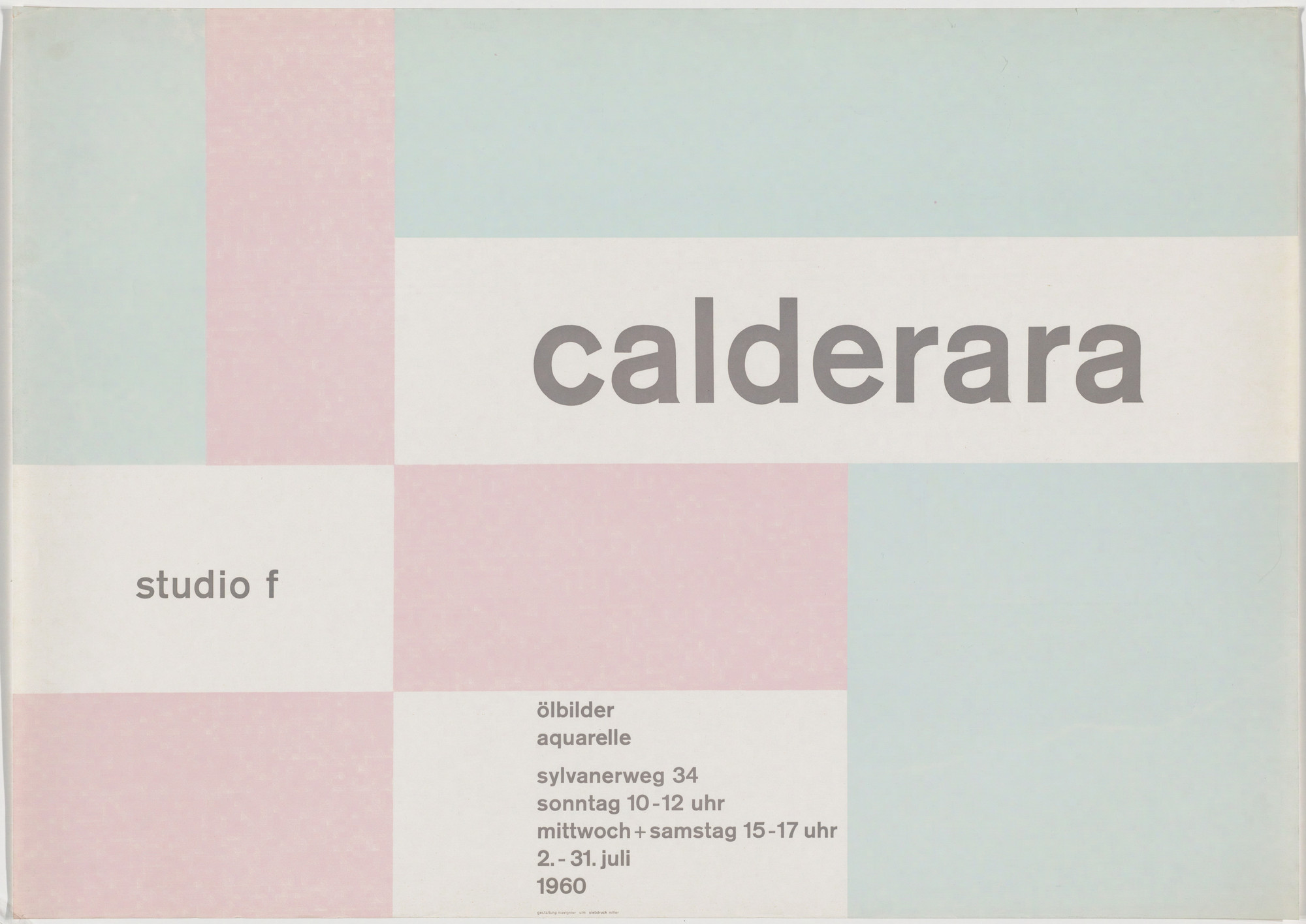 Almir Mavignier. Calderara. 1960