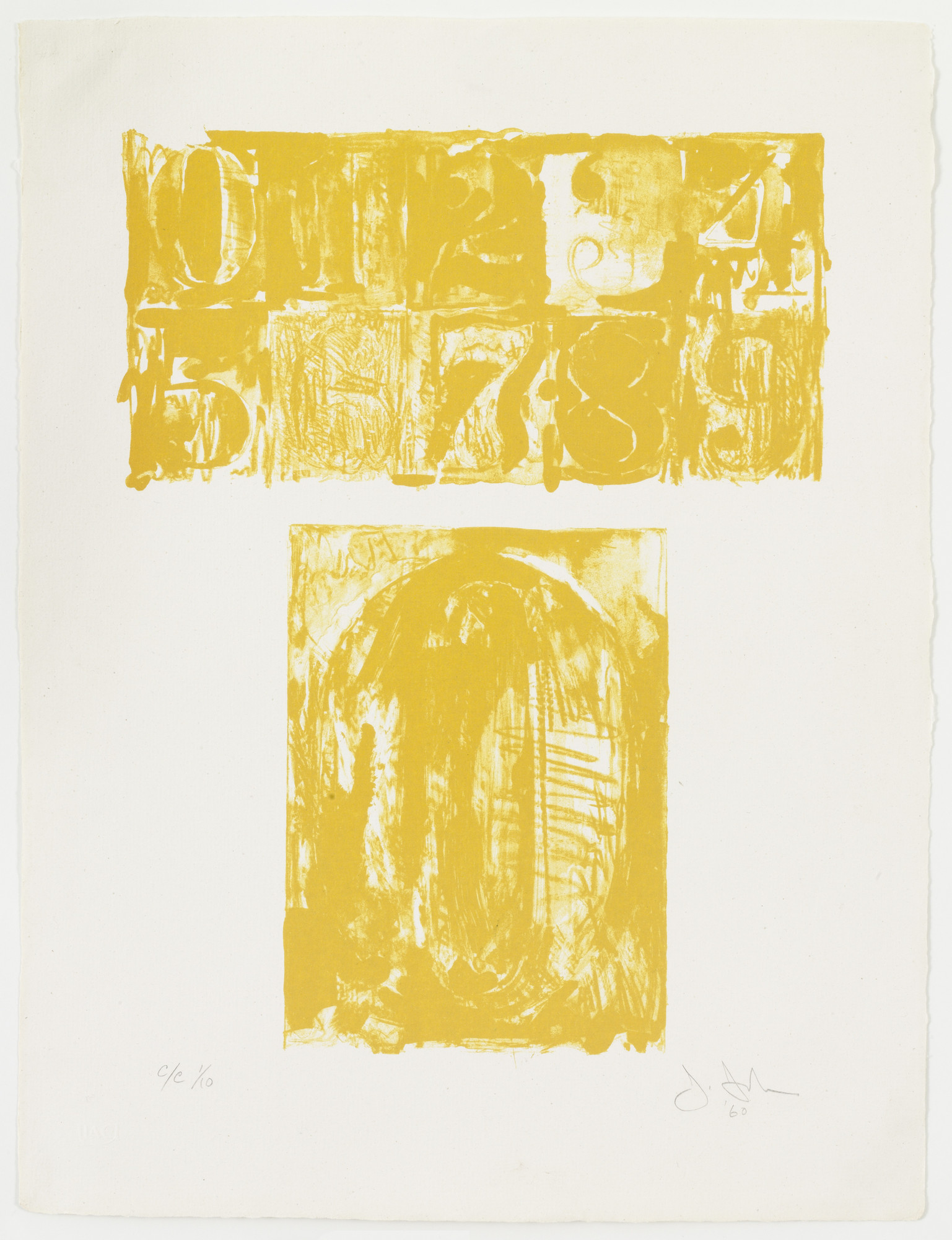 Jasper Johns. 0 from 0-9. 1960, published 1963 | MoMA