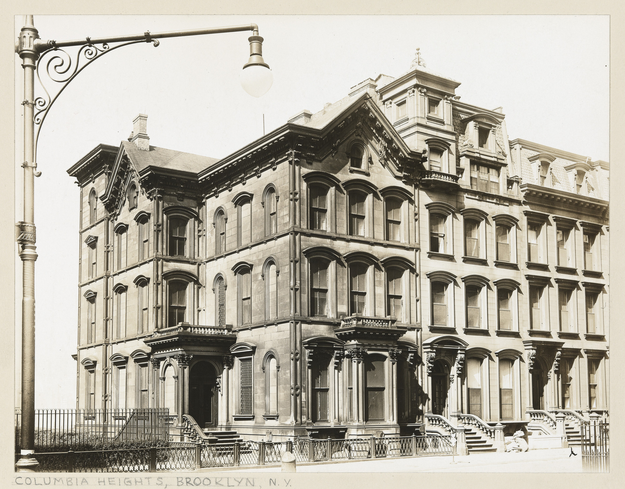 Walker Evans. Houses, Columbia Heights, Brooklyn, New York