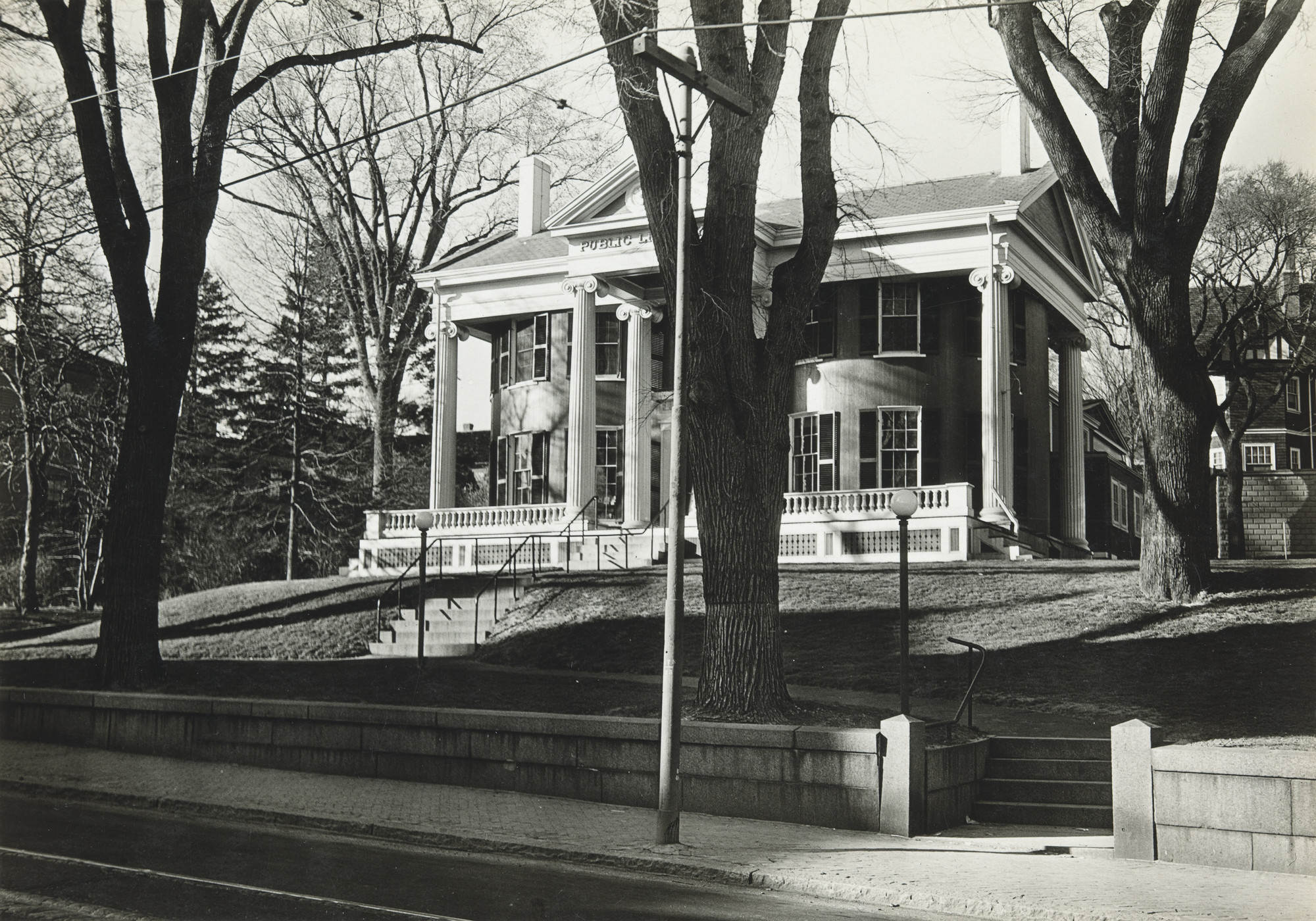Walker Evans. Greek Houses, Somerville, Massachusetts