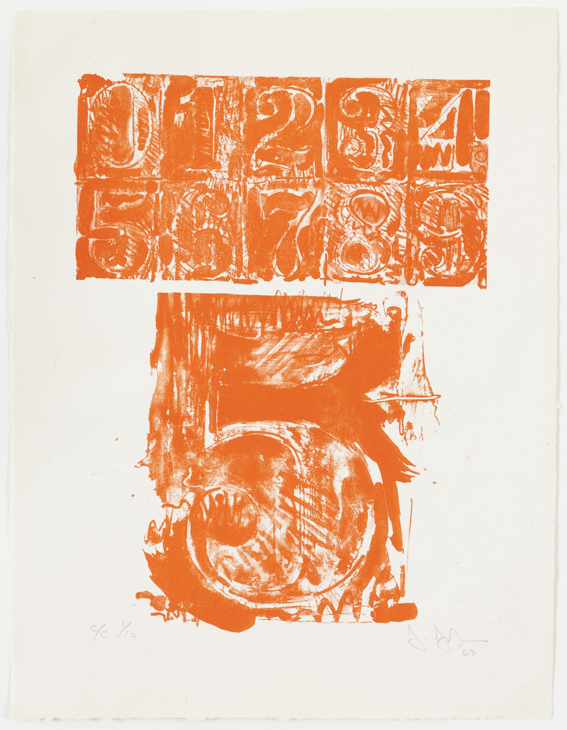 Jasper Johns. 5 from 0-9. 1963
