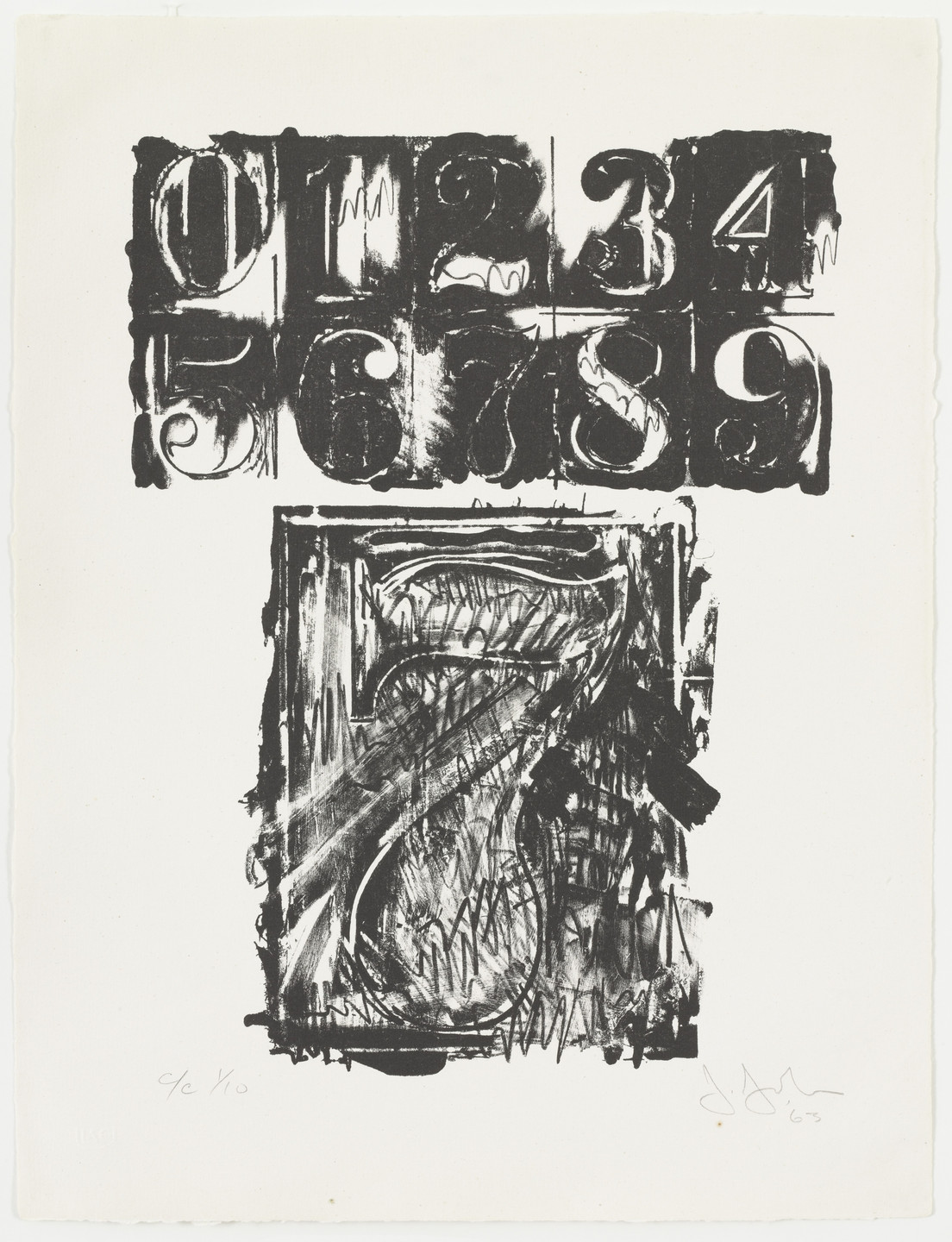 Jasper Johns. 7 from 0-9. 1963
