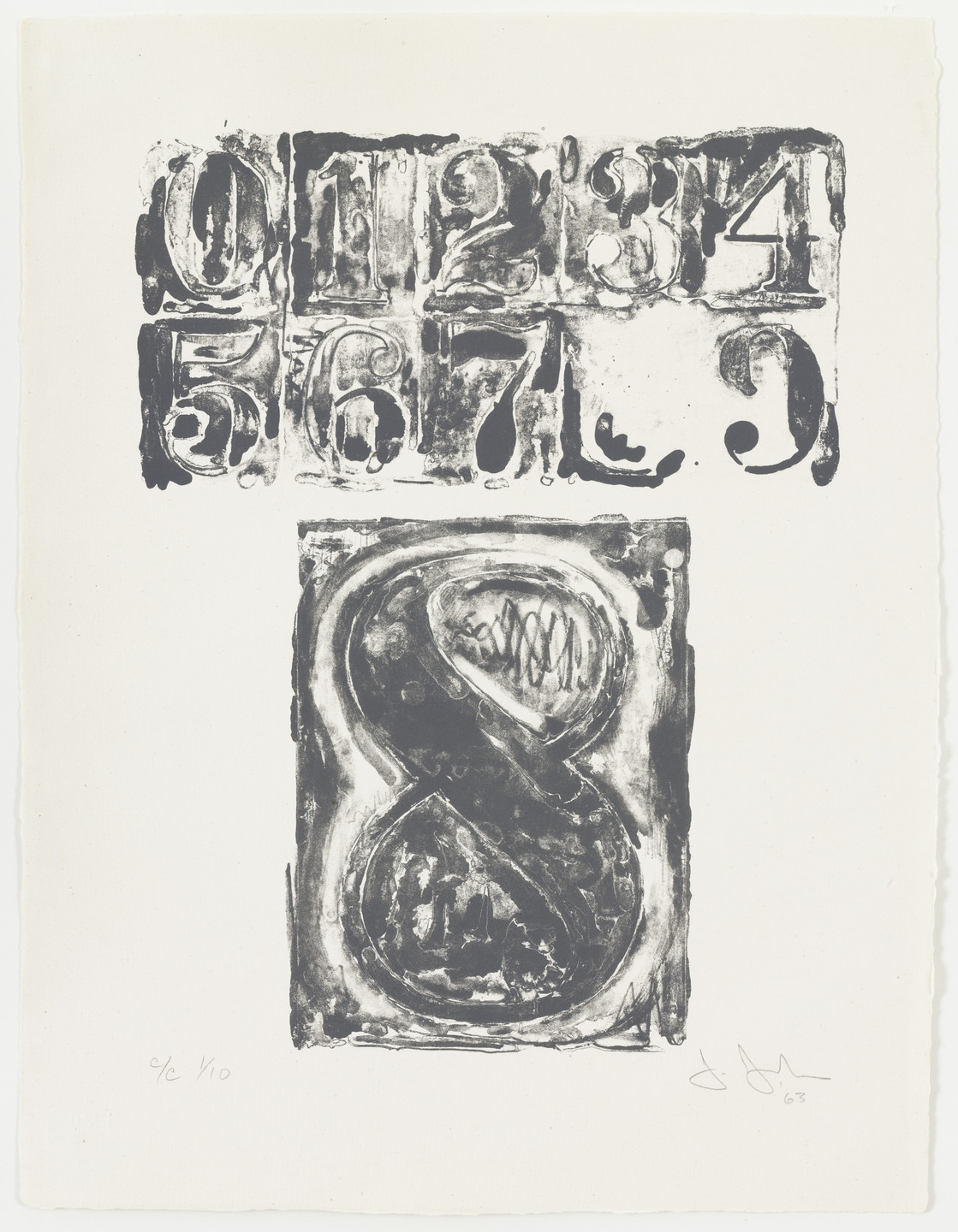 Jasper Johns. 8 from 0-9. 1963 | MoMA