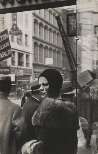 Walker Evans. Girl in Fulton Street, New York. 1929