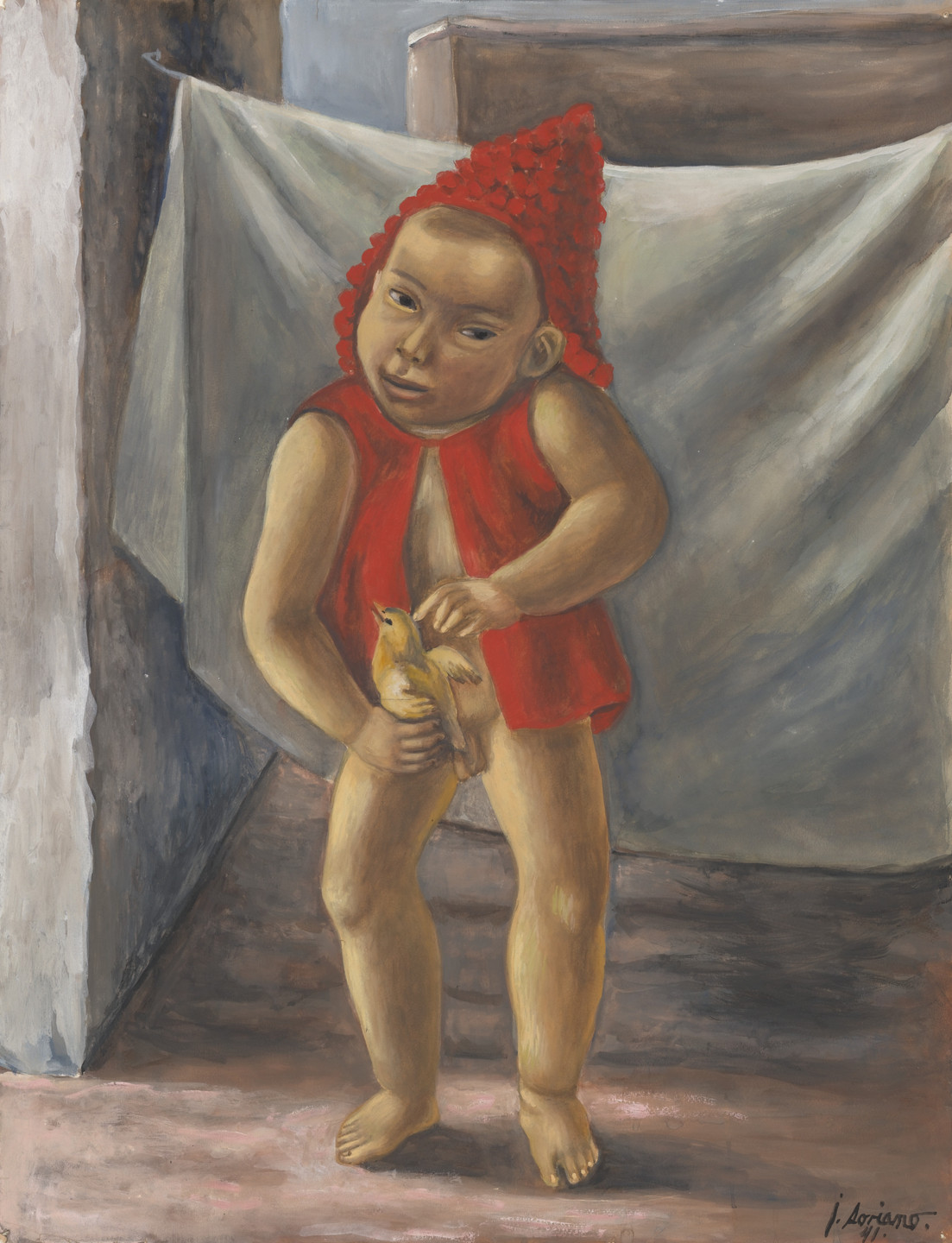 Juan Soriano. Child with Bird. 1941