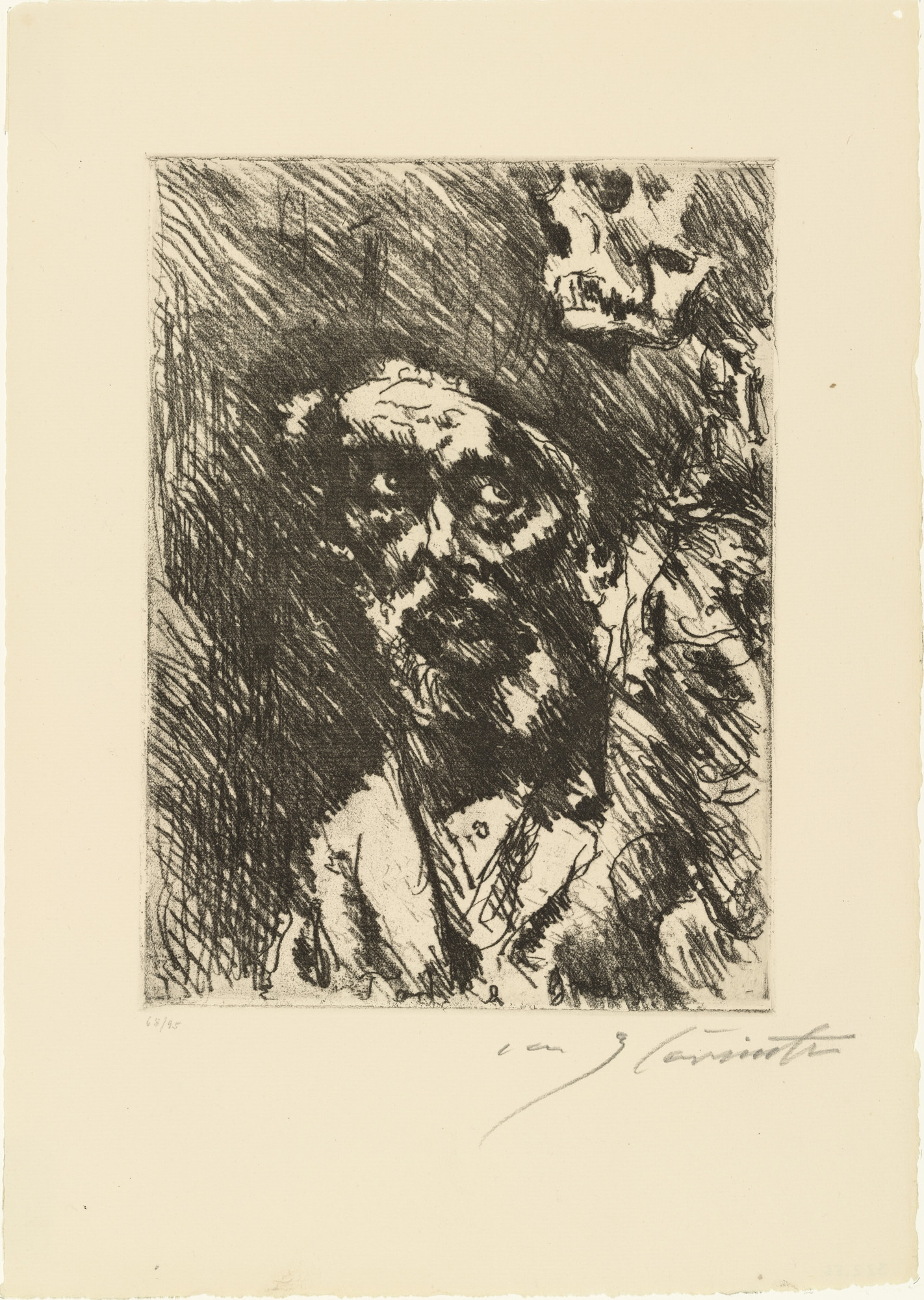 Lovis Corinth. Death and the Old Man from Dance of Death