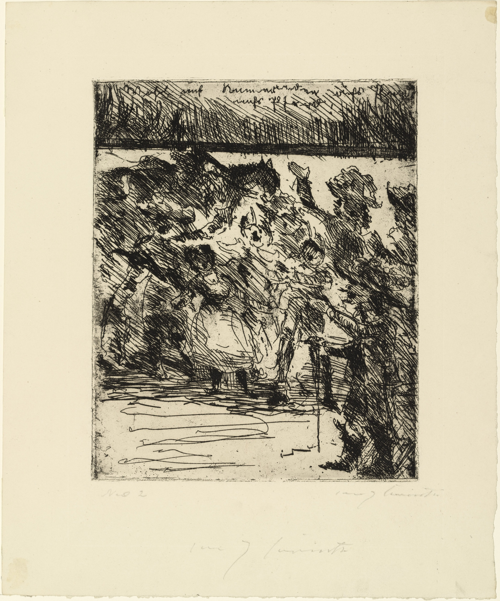 Lovis Corinth. "Come On, Comrades, to Horse and to Battle, Bound for Liberty!"
