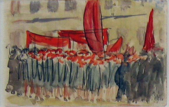Diego Rivera. May Day, Moscow. 1928