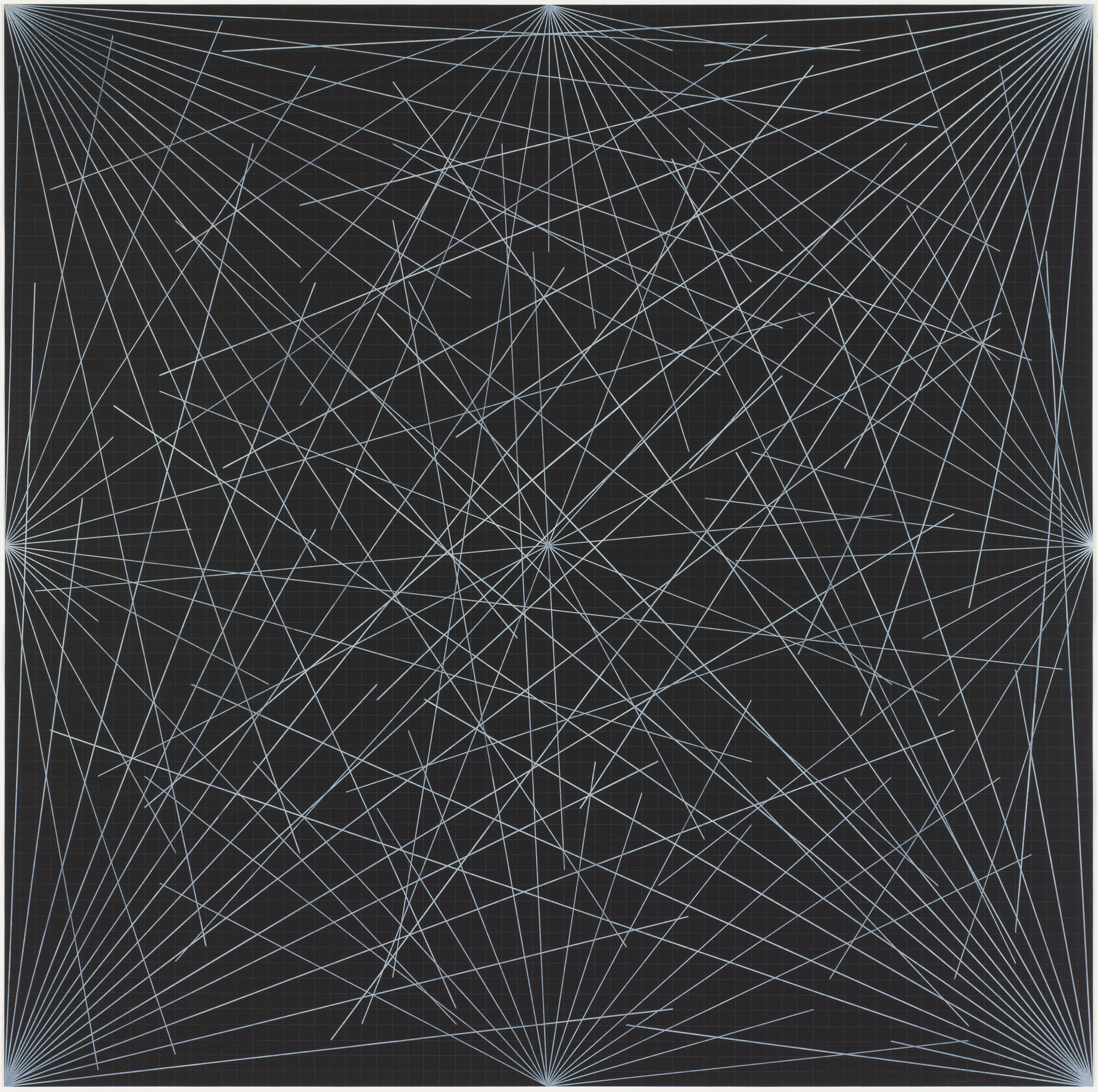 Sol LeWitt. Lines from Corners, Sides & The Center, To Points on a