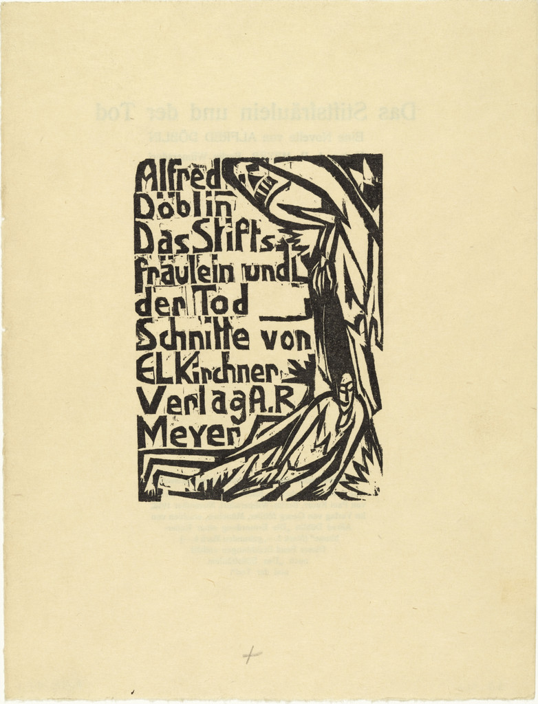 Title page from the illustrated book Das Stiftsfräulein und der Tod