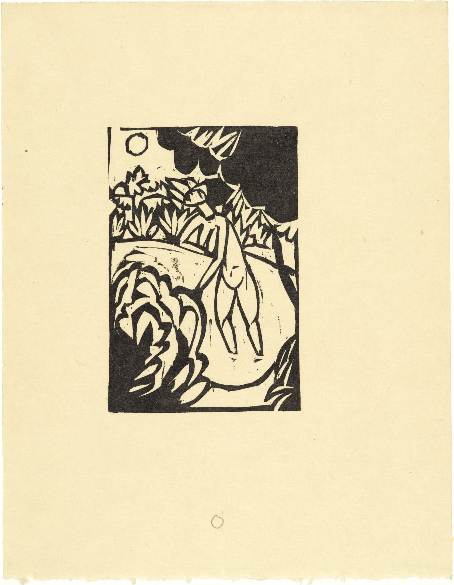 Ernst Ludwig Kirchner. The Canoness in the Lake