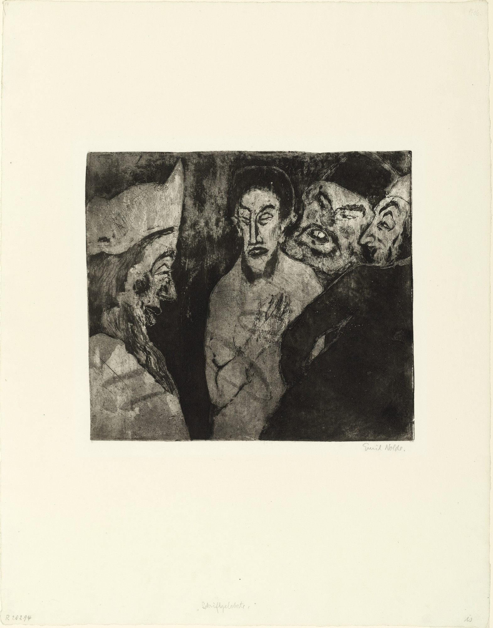 Emil Nolde. Scribes (Schriftgelehrte)
