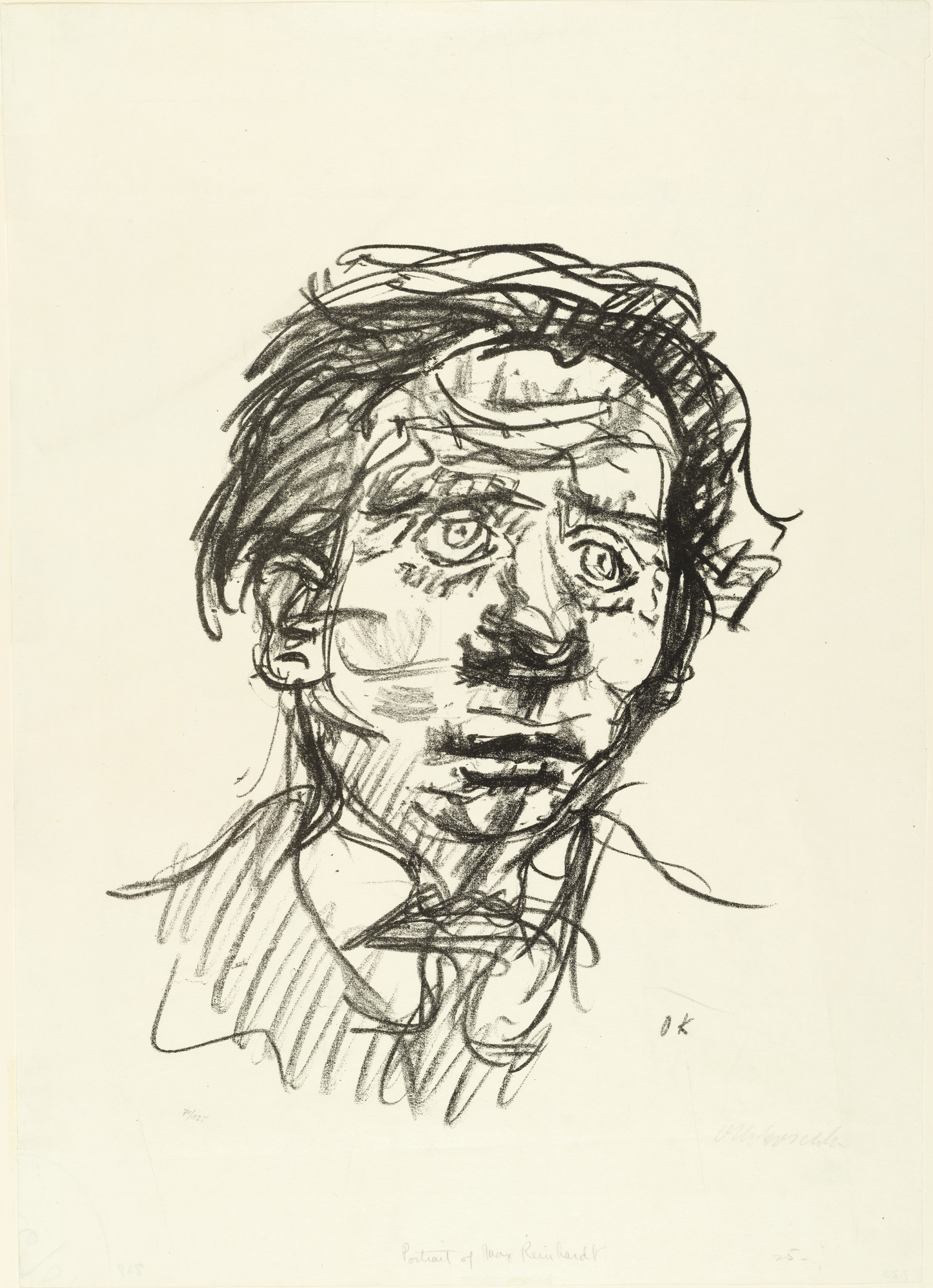 Oskar Kokoschka. Max Reinhardt (Head) ( Kopf )