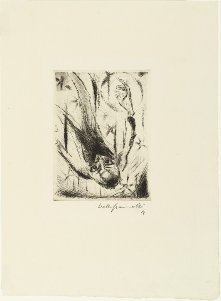 Plunge Into Infinity: Plate IV for Der Rebell (Der Sturz in die Unendlichkeit: Blatt IV zur Der Rebell) from the periodical Marsyas , no. 5 (Sum 1918), Walter Gramatté, 1918