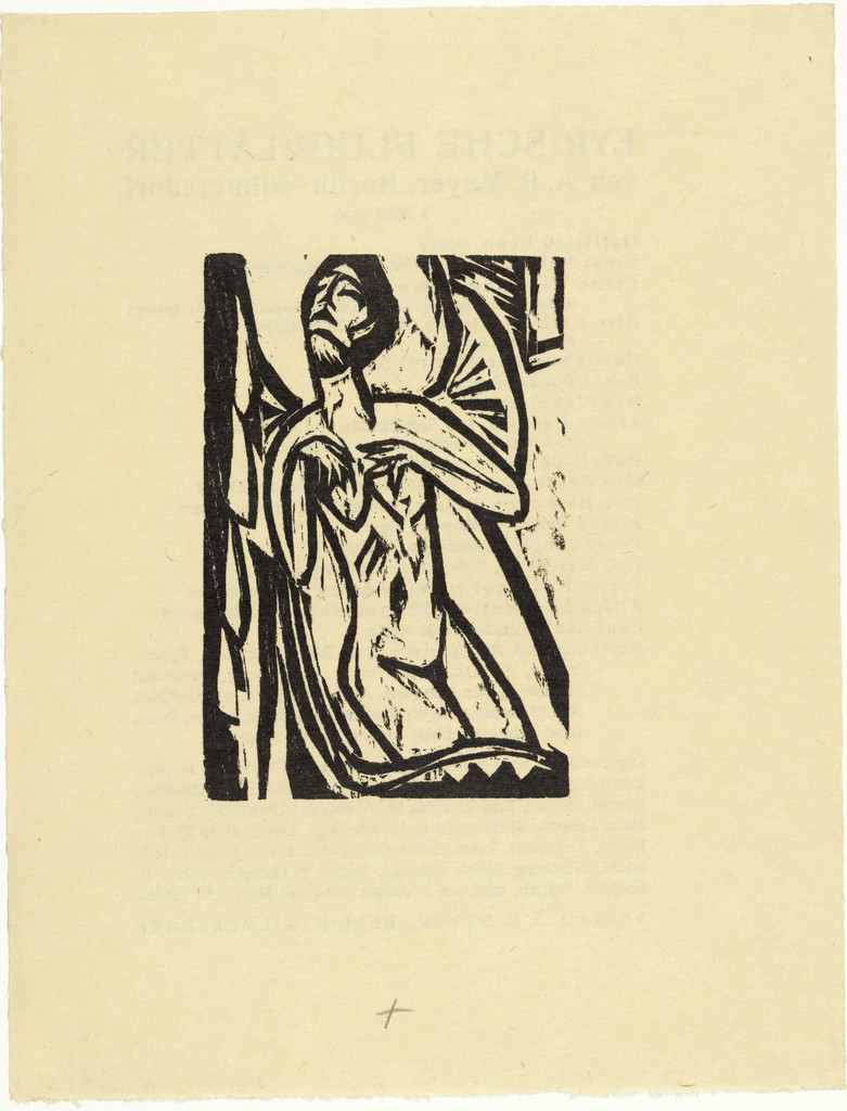 Dying Old Maid (Sterbendes altes Fräulein) from the illustrated book Das Stiftsfräulein und der Tod (The Canoness and Death)