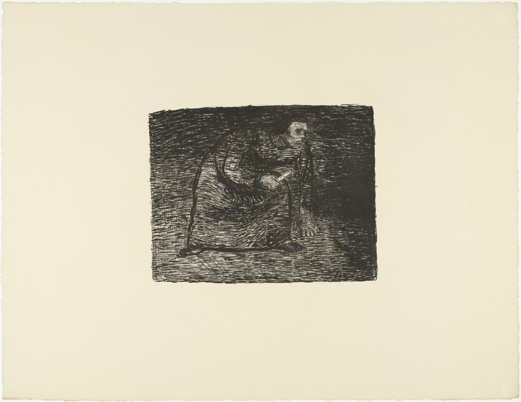 Contemplating Murder (Auf Mord bedacht) from The Dead Day (Der tote Tag), Ernst Barlach, (1910-11, published 1912)