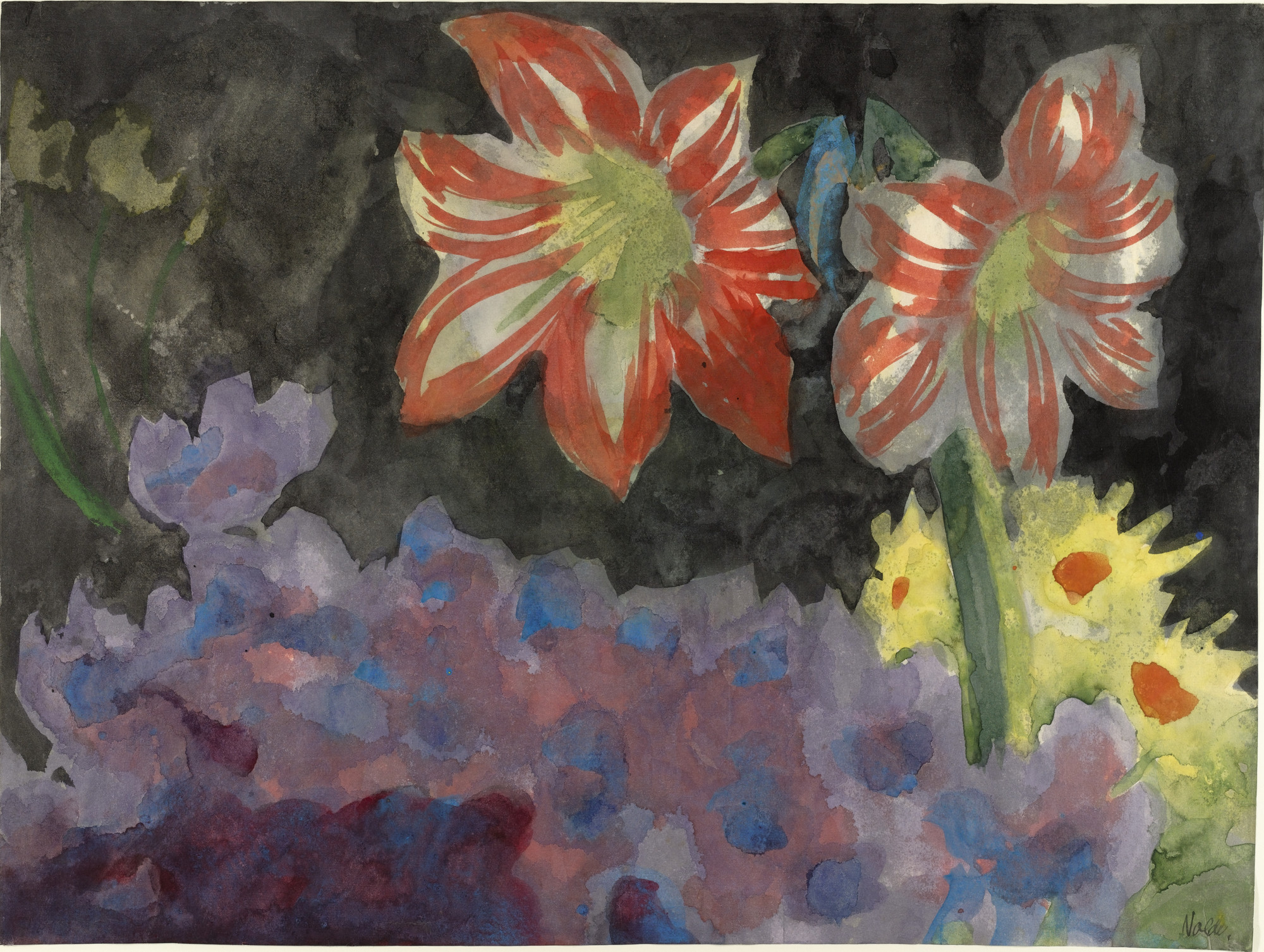 Emil Nolde. Amaryllis and Anemone