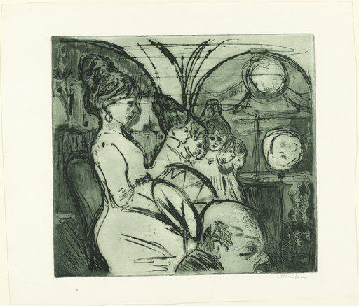 Ernst Ludwig Kirchner. Women's Band (Damenkapelle). 1908