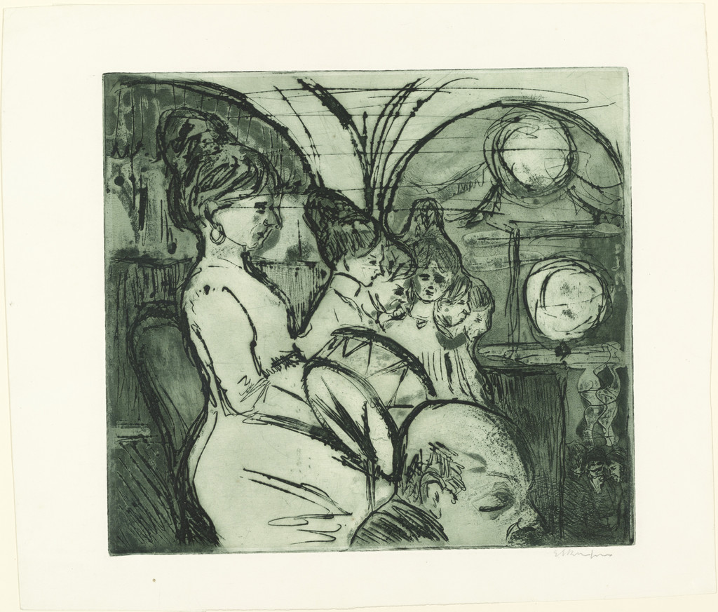 Women's Band (Damenkapelle) by Ernst Ludwig Kirchner