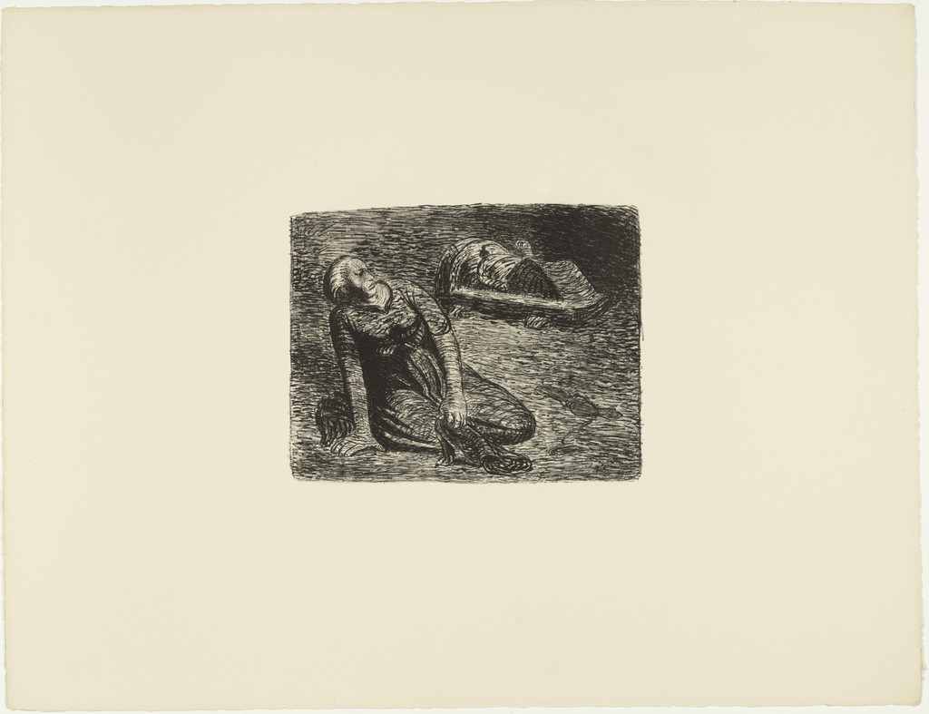 The Bloodstain 2 (Der Blutflecken 2) from The Dead Day (Der tote Tag), Ernst Barlach, (1910-11, published 1912)