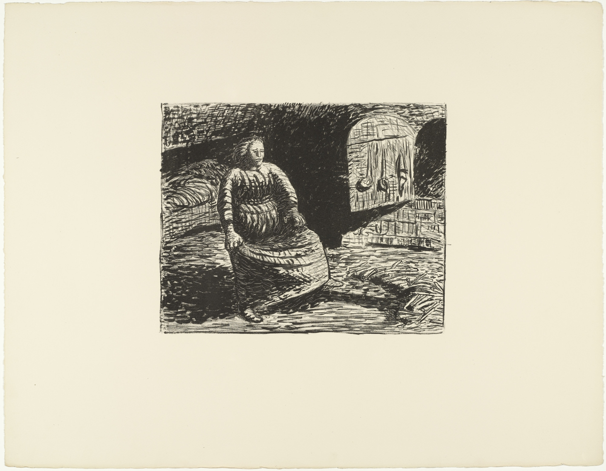 Ernst Barlach. Woman at Hearth (Die Frau am Herd) from The Dead Day (Der tote Tag)