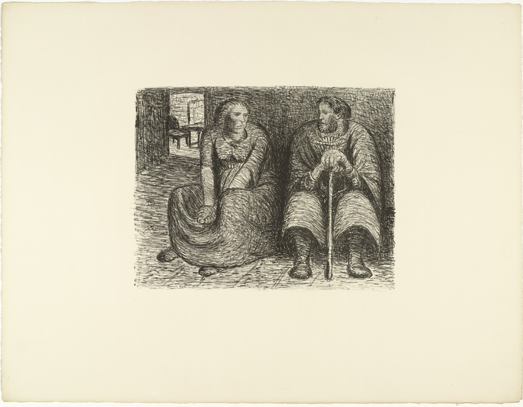 Couple Conversing (Das Paar im Gespräch) from The Dead Day (Der tote Tag)