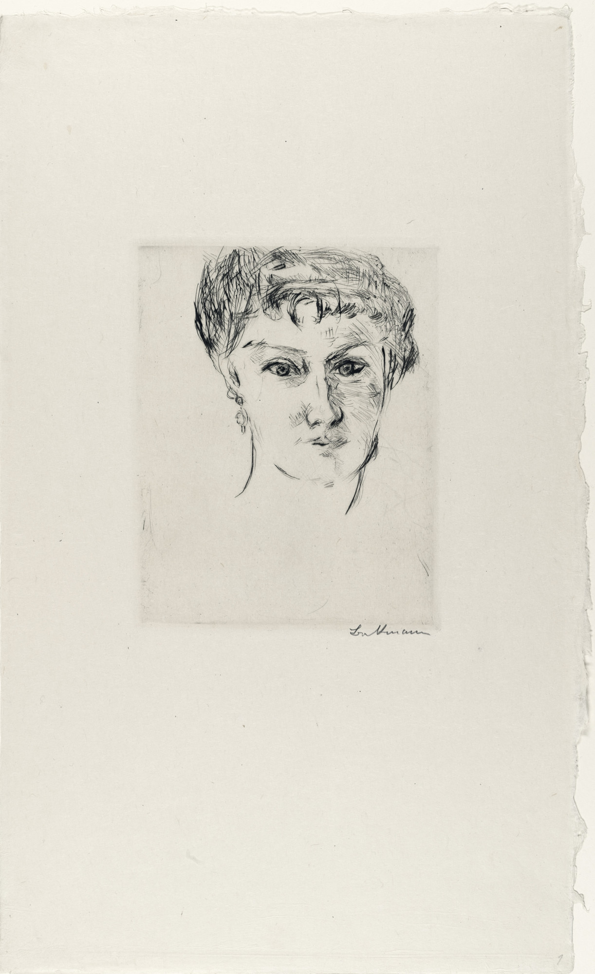 Max Beckmann. Mink, Frontal, with Elaborate Coiffure
