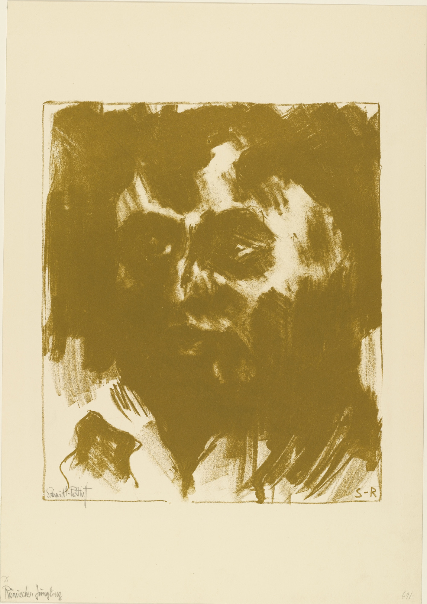 Karl Schmidt-Rottluff. Young Roman (Römischer Jüngling). (c. 1908
