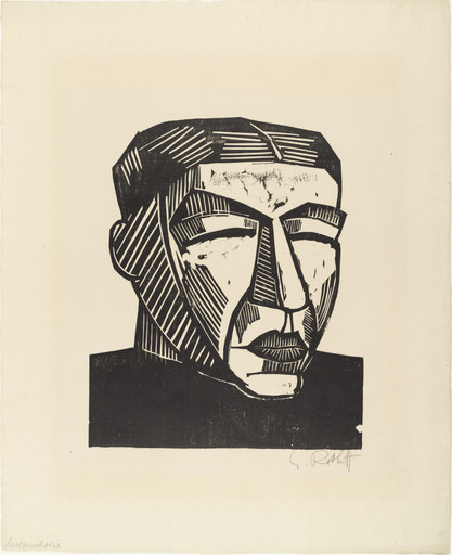 Karl Schmidt-Rottluff. Mother (Mutter) from the portfolio Ten Woodcuts by Schmidt-Rottluff (Zehn Holzschnitte von Schmidt-Rottluff). 1916, published 1919