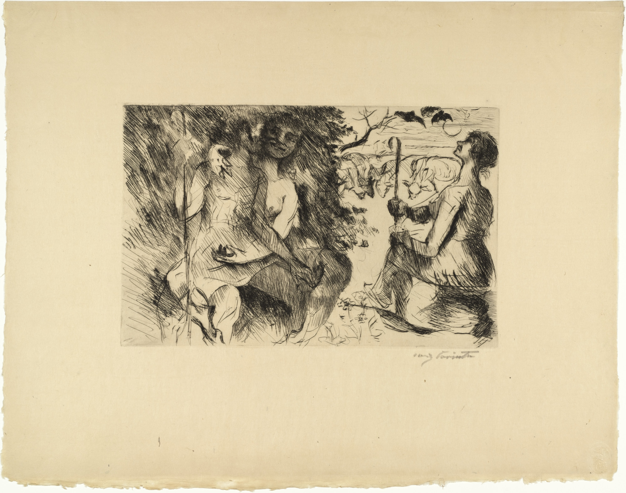 Lovis Corinth. Daphnis and Chloe (Daphnis und Chloe) from Classical Legends (Antike Legenden)