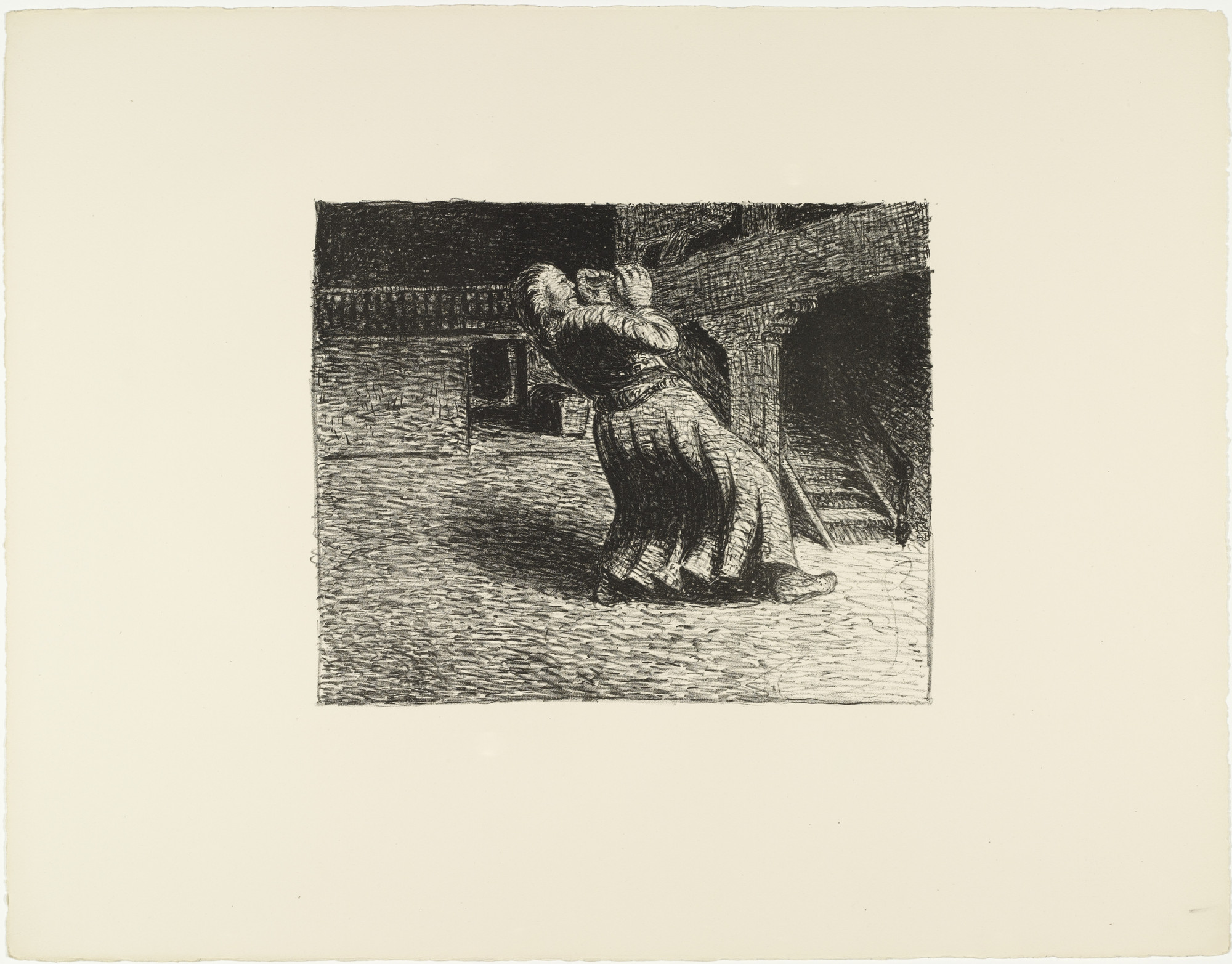 Ernst Barlach. The Invisible 1 (Das Unsichtbare 1) from The Dead Day (Der tote Tag)