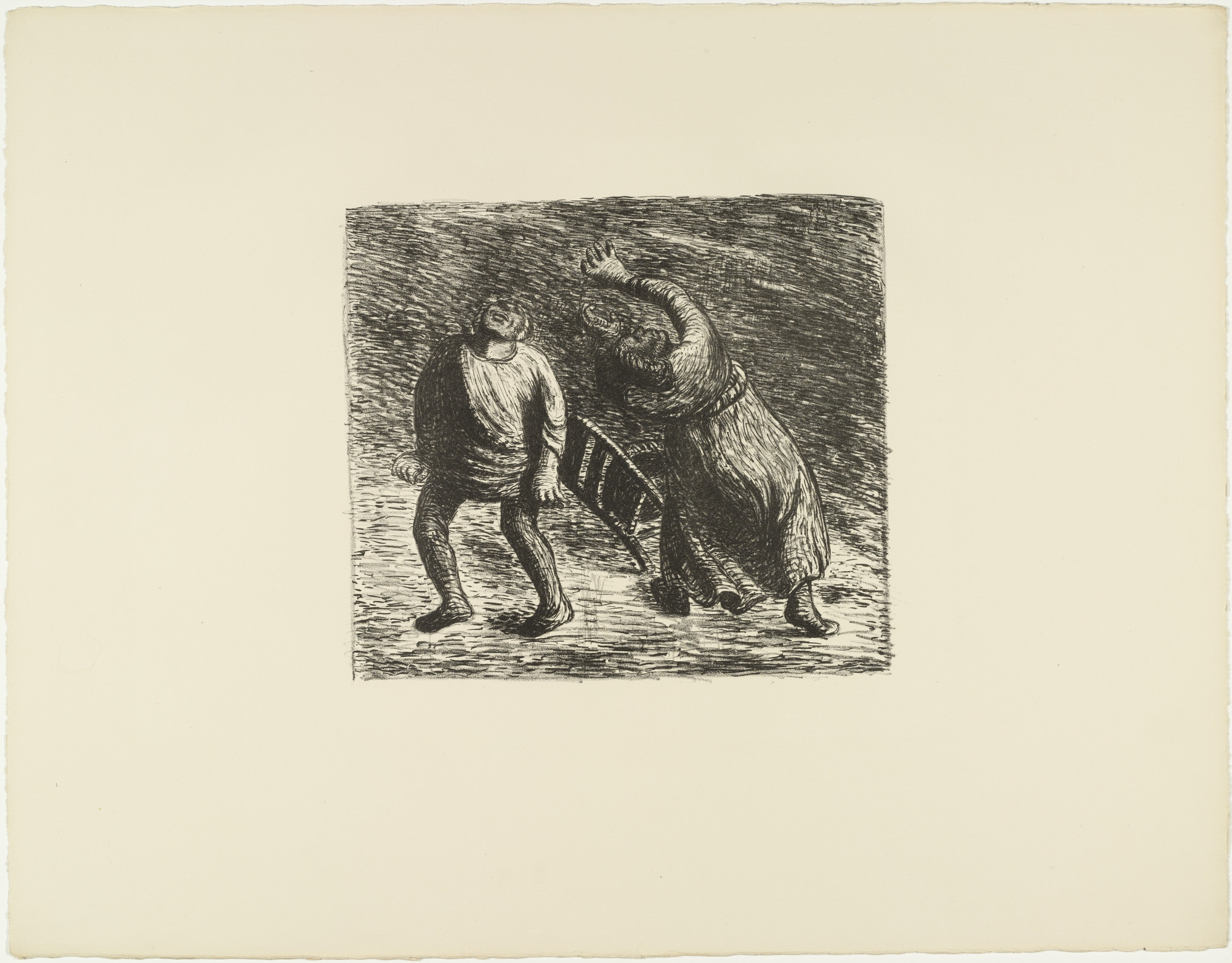 Ernst Barlach. The Invisible 2 ( Das Unsichtbare 2 ) from The Dead Day ( Der Tote Tag )