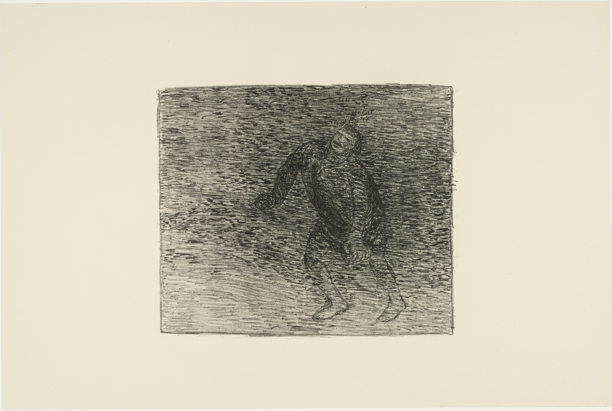 Ernst Barlach. Cry in the Fog (Ruf im Nebel) from The Dead Day (Der tote Tag)