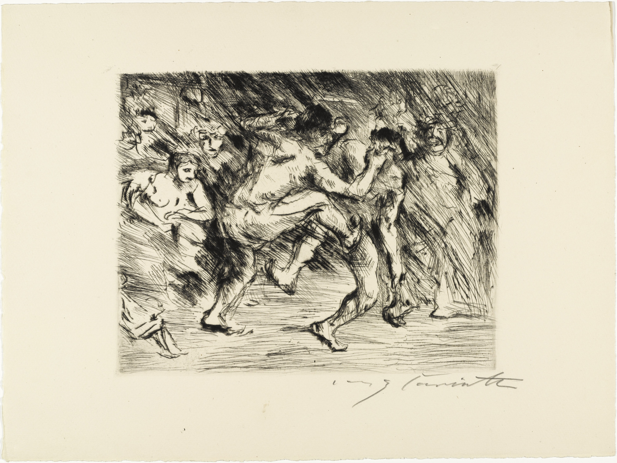 Lovis Corinth. Odysseus and the Beggar from Compositions