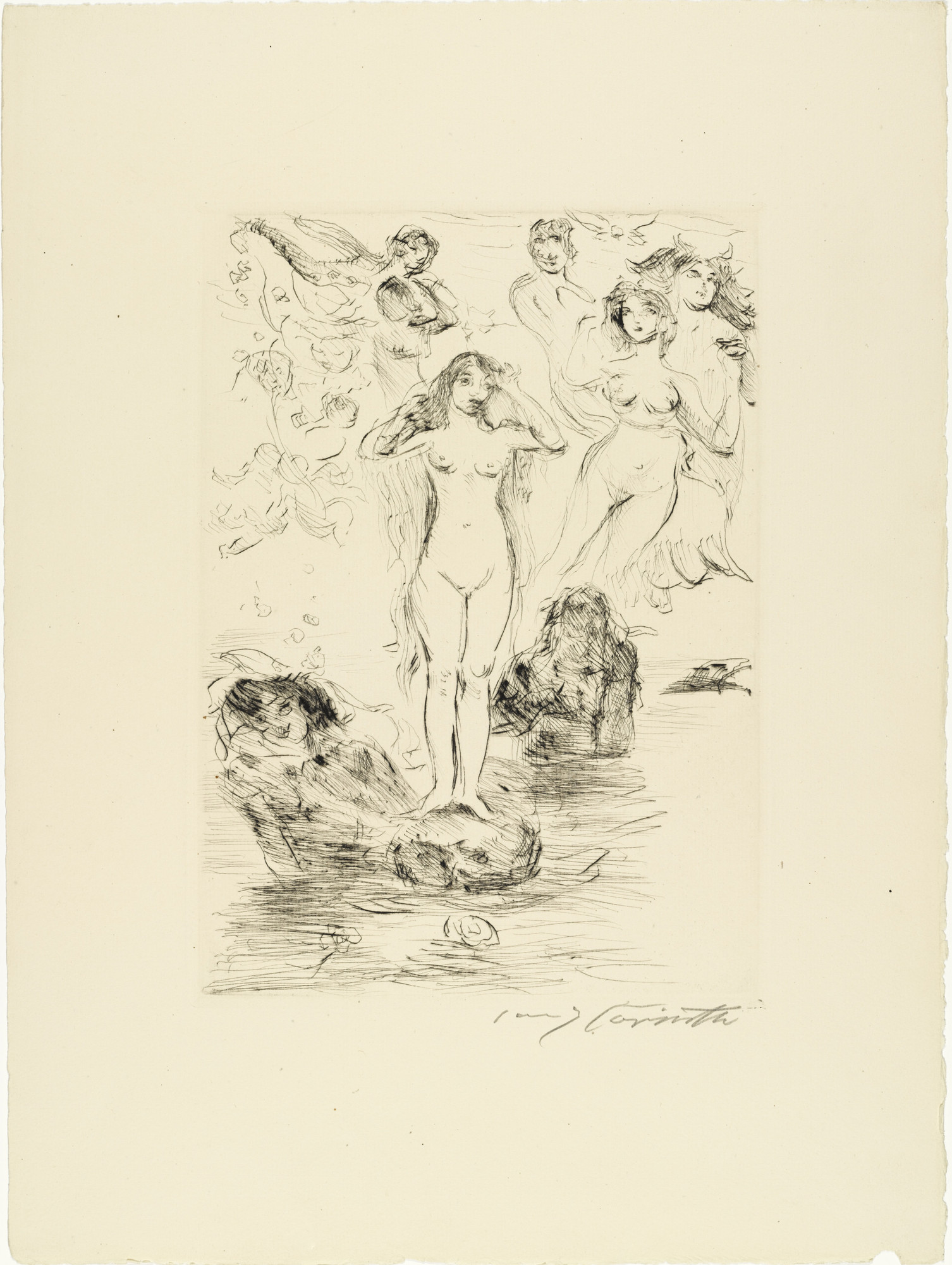 Lovis Corinth. The Birth of Venus from Compositions