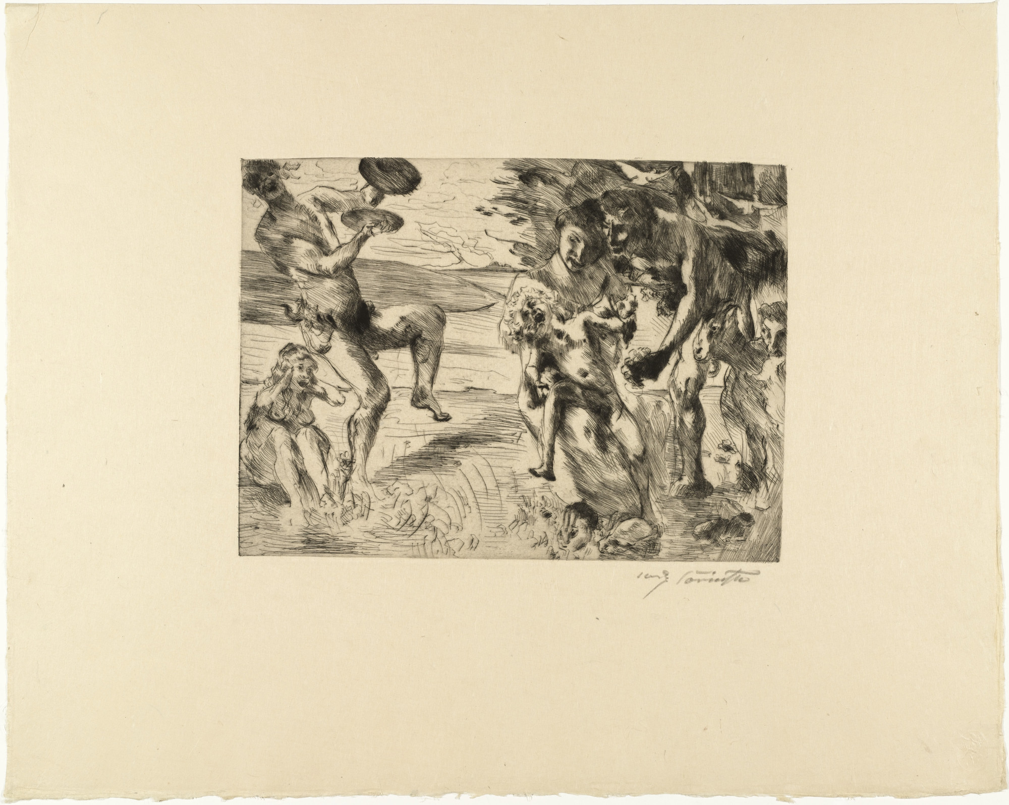 Lovis Corinth. The Childhood of Zeus from Classical Legends
