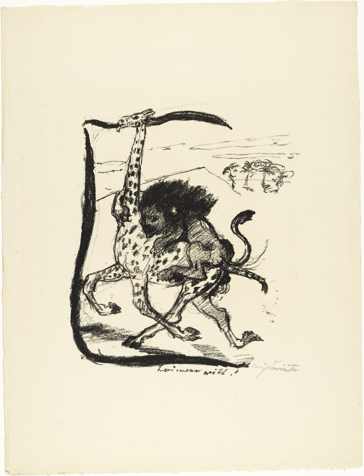 Lovis Corinth. Letter L