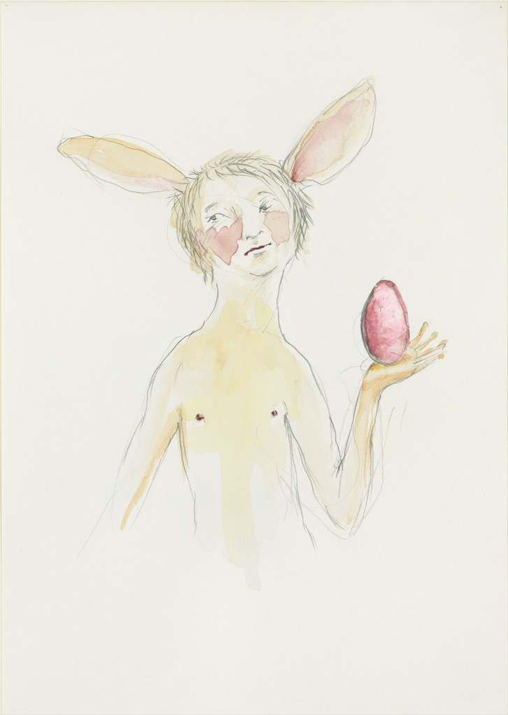 Rabbit Man with Egg