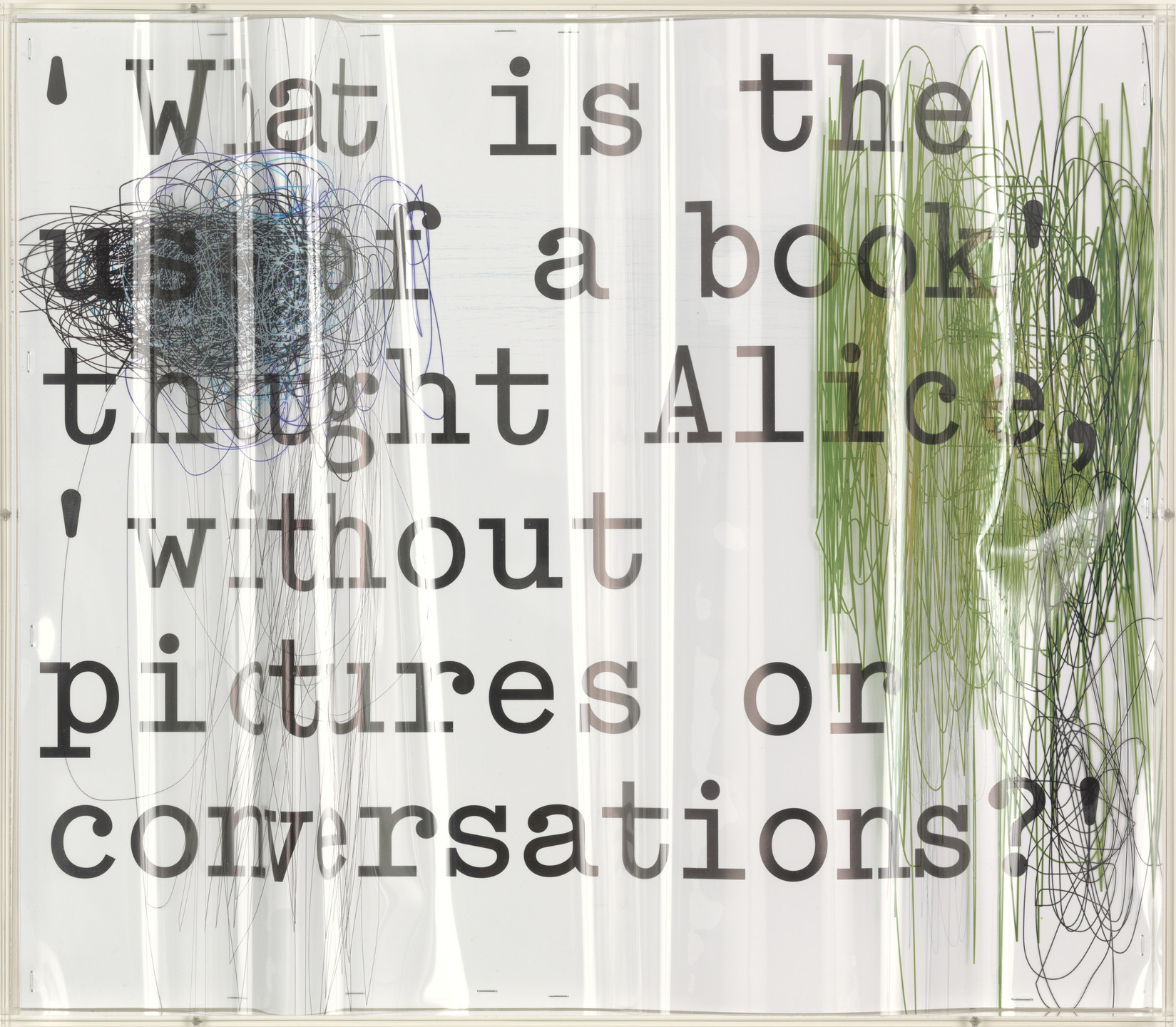 Thomas Locher. &#34;What is the Use of a Book,&#34; Thought Alice, &#34;without Pictures or Conversations?&#34;. (2004)