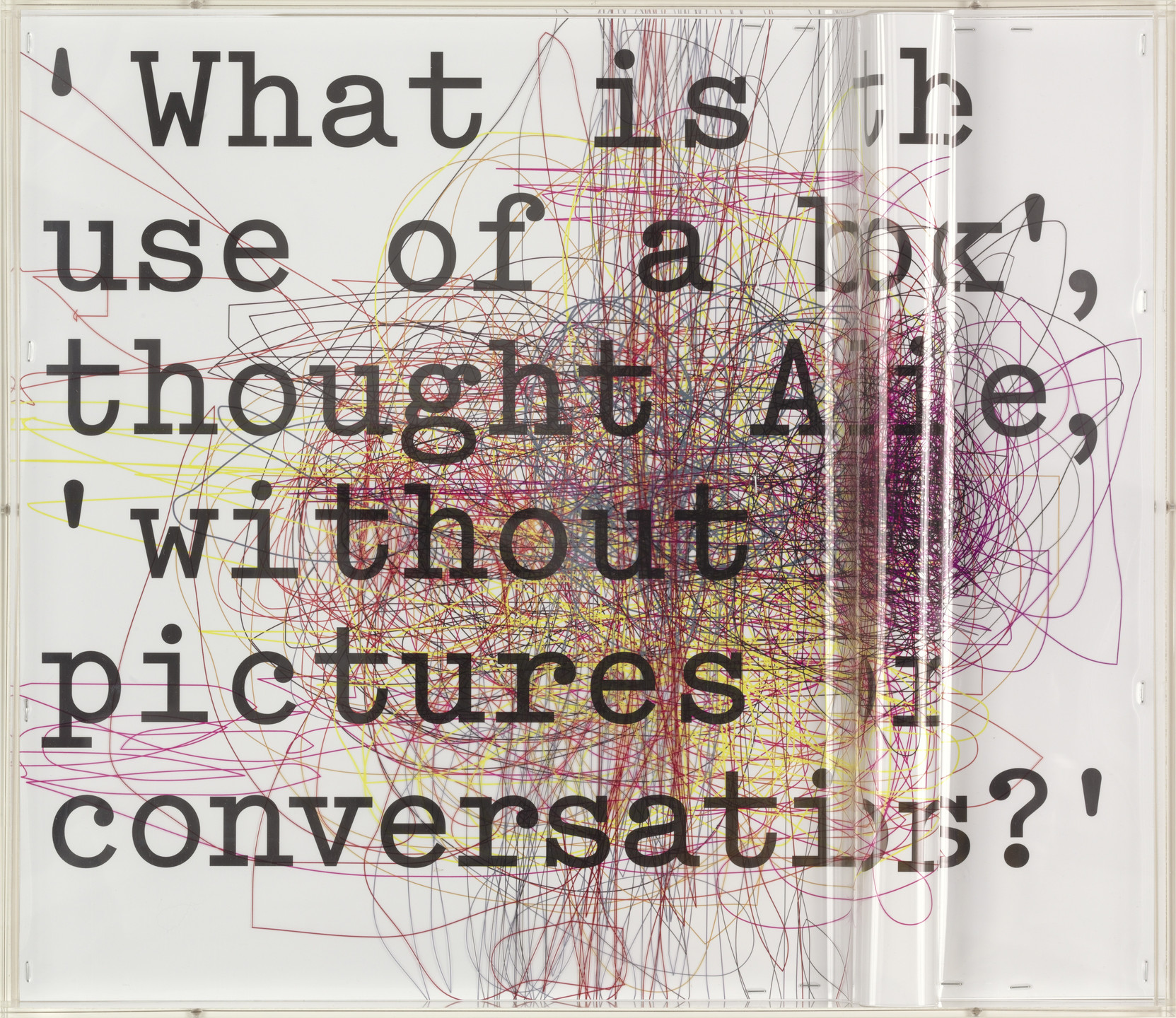 Thomas Locher. &#34;What is the Use of a Book,&#34; Thought Alice, &#34;without Pictures or Conversations?&#34;. (2004)