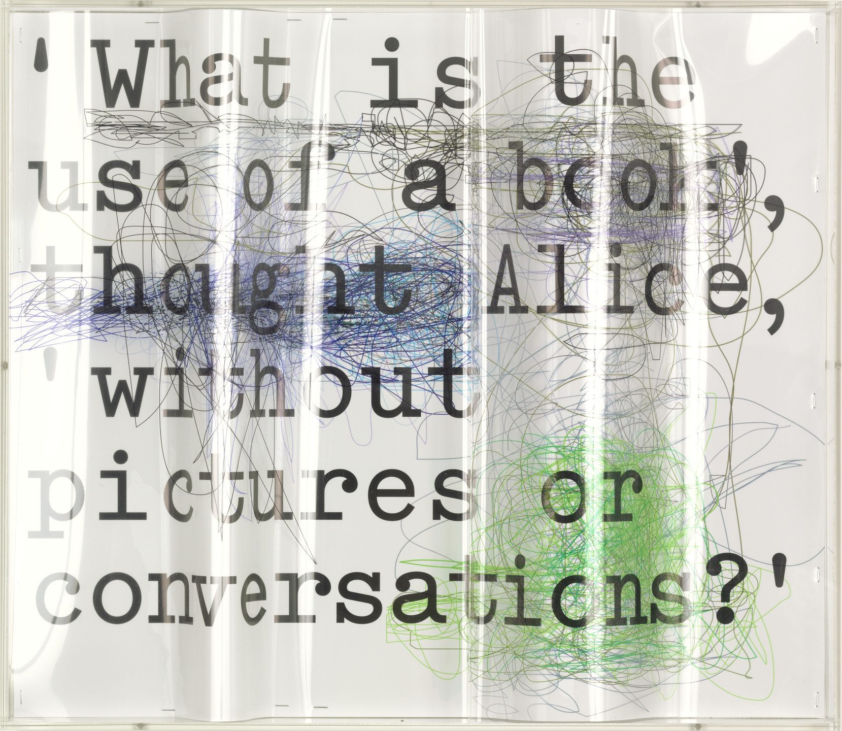 Thomas Locher. &#34;What is the Use of a Book,&#34; Thought Alice, &#34;without Pictures or Conversations?&#34;. (2004)