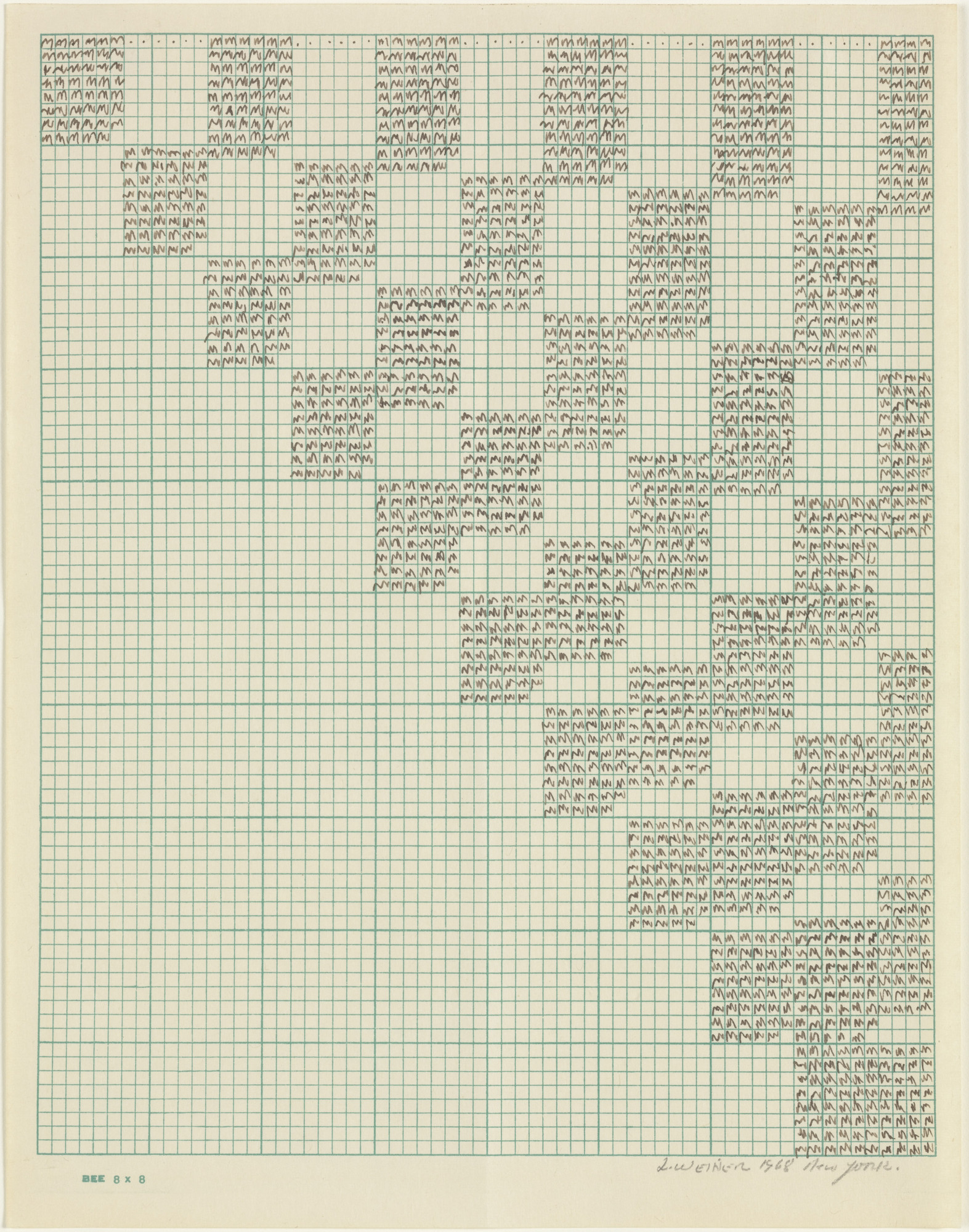Lawrence Weiner. Untitled. 1968 | MoMA