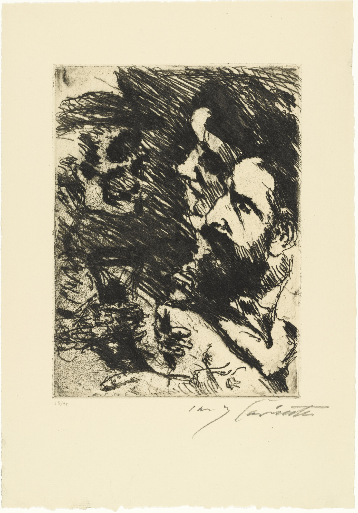 Lovis Corinth. Death Visits the Strucks (Death and the Couple) from Dance of Death