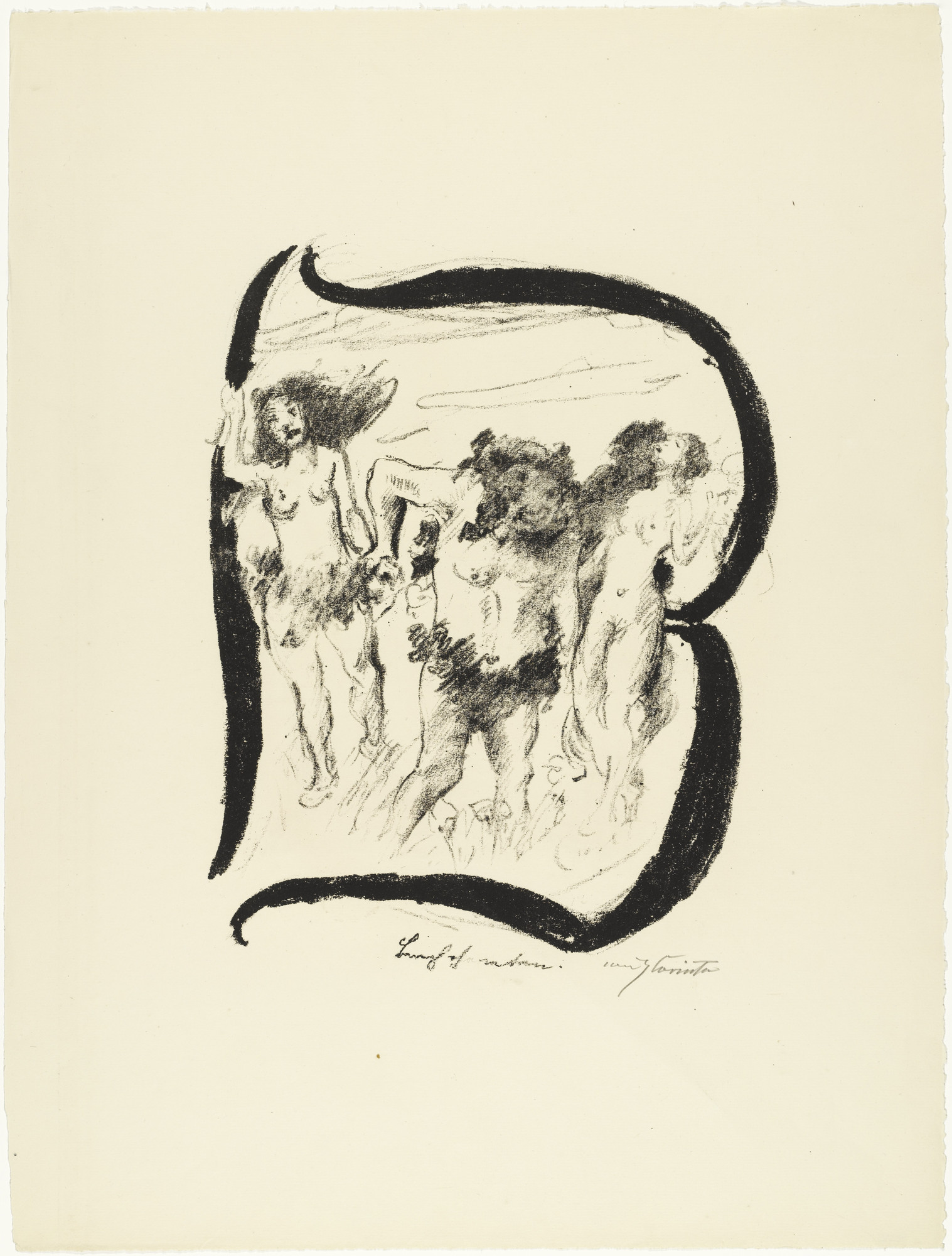 Lovis Corinth. Letter B