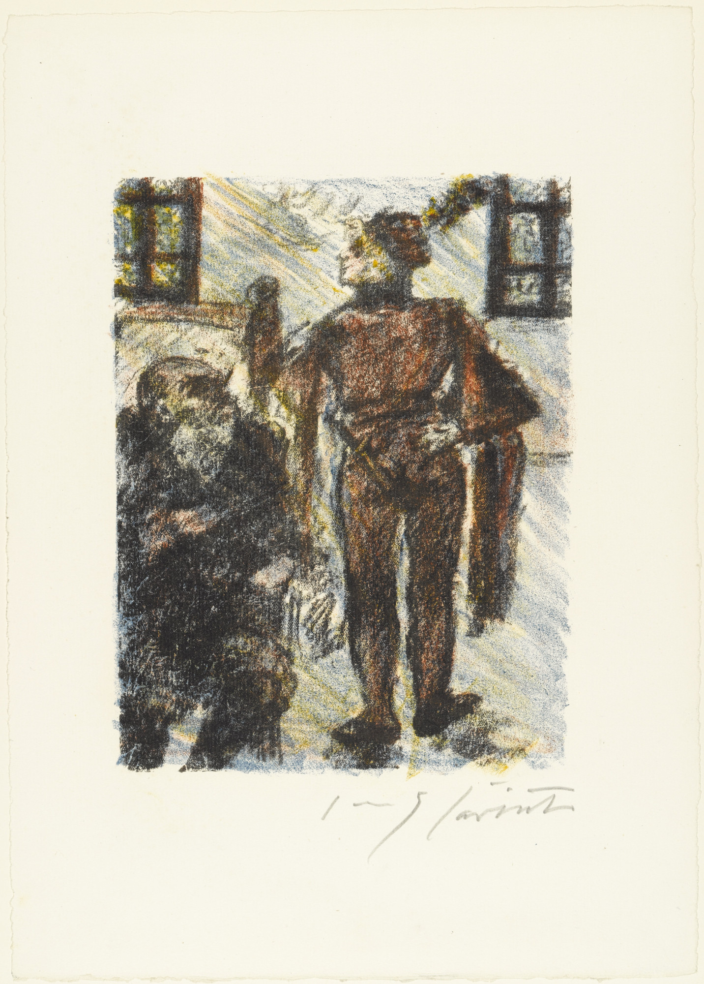 Lovis Corinth. Attinghausen and Rudenz (Attinghausen und Rudenz) from William Tell (Wilhelm Tell)